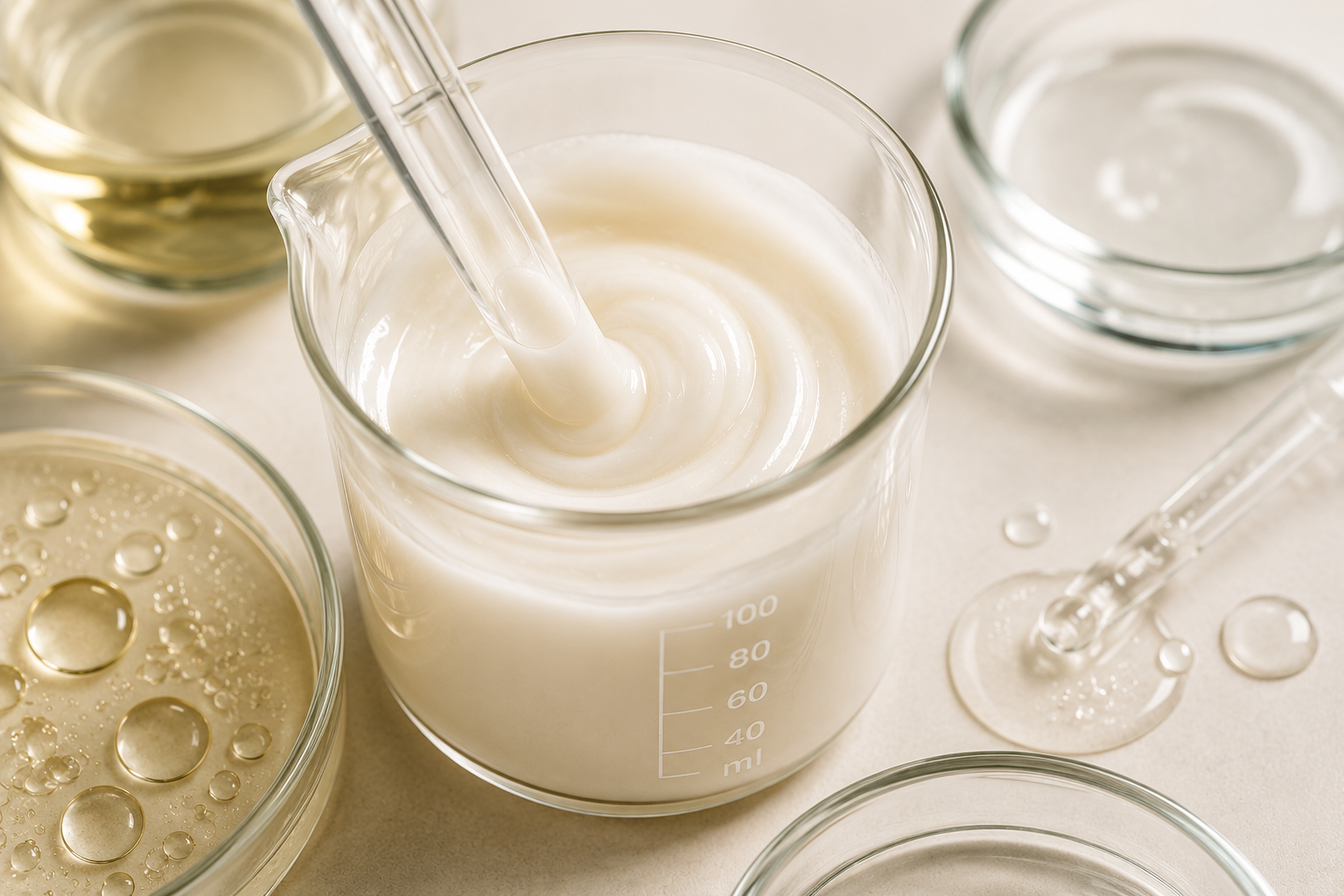 Understanding Emulsifiers & Solubilisers in Cosmetic Formulation