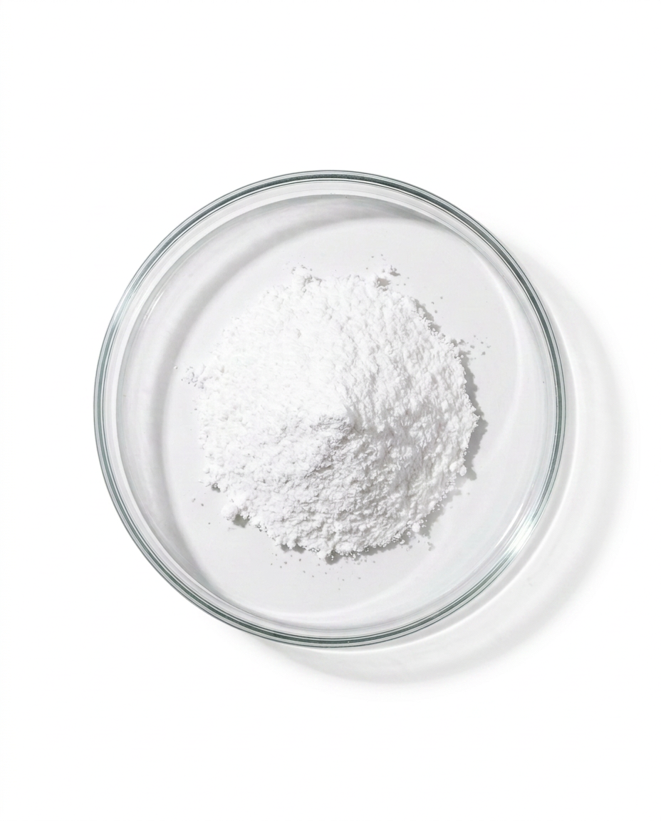 Formulator‑ready Ectoin Powder showcased in minimalist supplier aesthetic for barrier repair, soothing, and hydration‑enhancing skincare applications