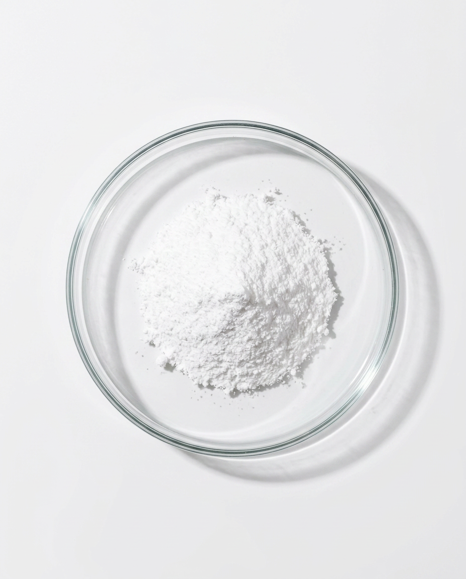 Formulator‑ready Ectoin Powder showcased in minimalist supplier aesthetic for barrier repair, soothing, and hydration‑enhancing skincare applications