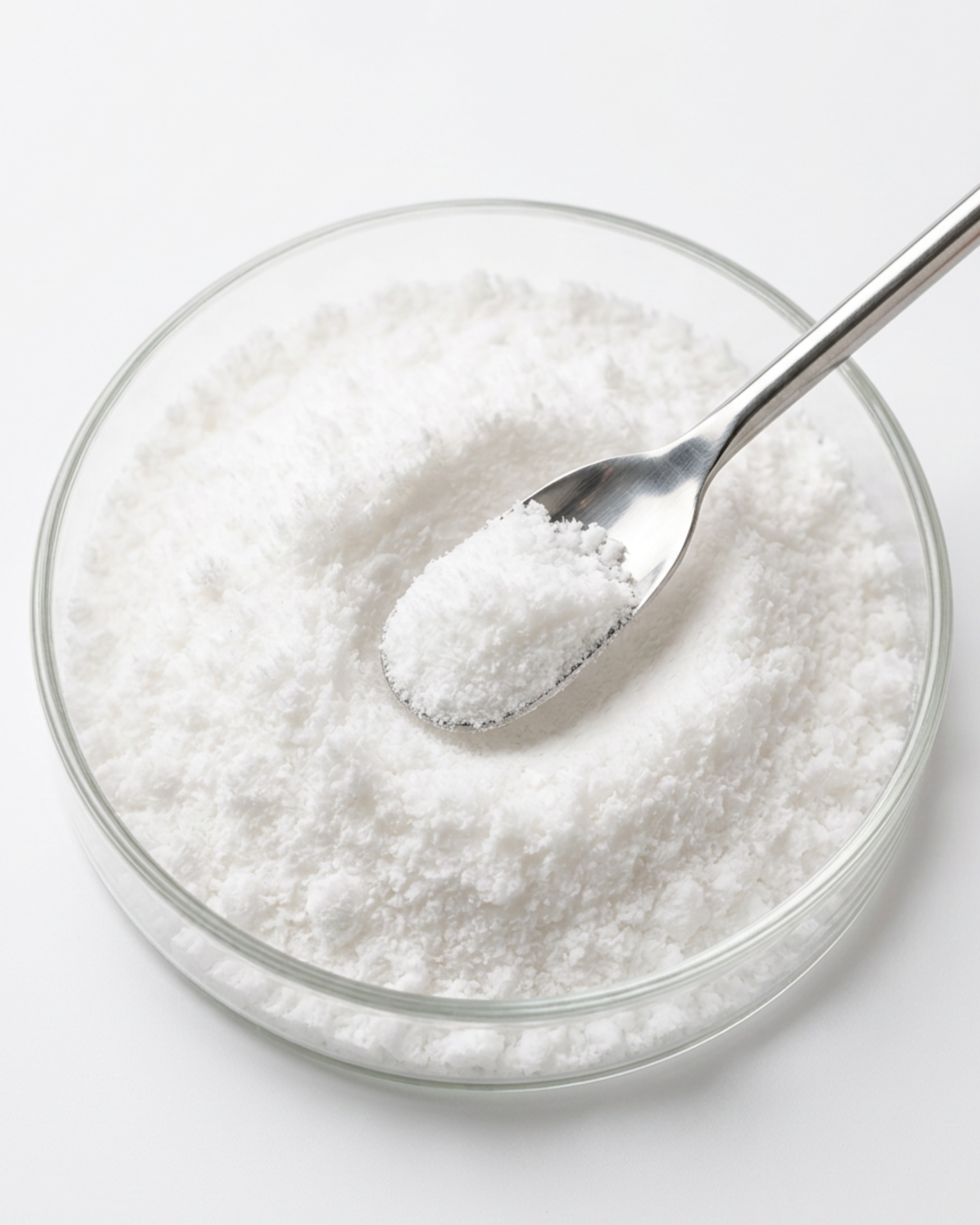 JNA Ingredient Co. Niacinamide powder showcased in editorial, ingredient‑focused photography for advanced skincare formulation use