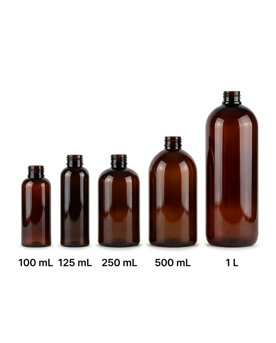 Amber PET Bottles