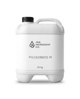 Professional‑grade Polysorbate 20 active in clean, white packaging designed for serums, facial mists, and oil‑in‑water emulsions