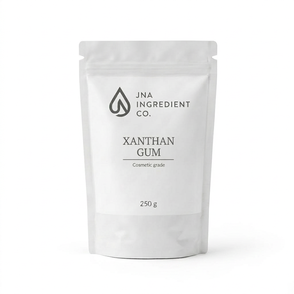 Xanthan Gum cosmetic ingredient used to create smooth, gel‑like textures in serums and creams